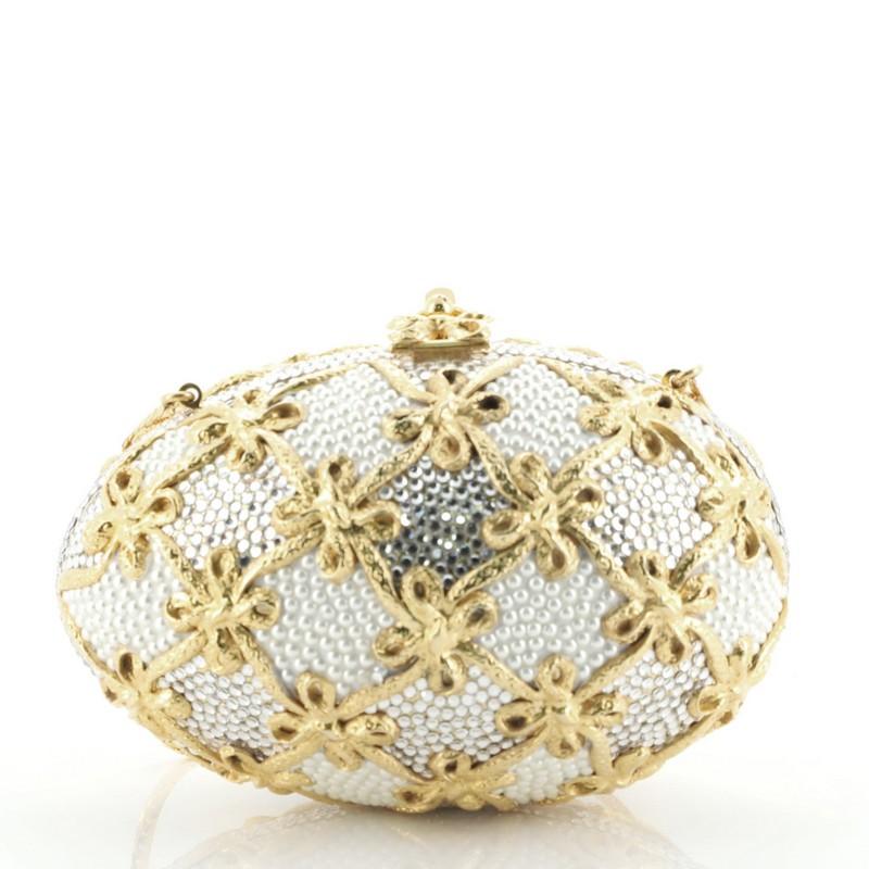Judith Leiber Egg Minaudiere Crystal Small In Good Condition In NY, NY