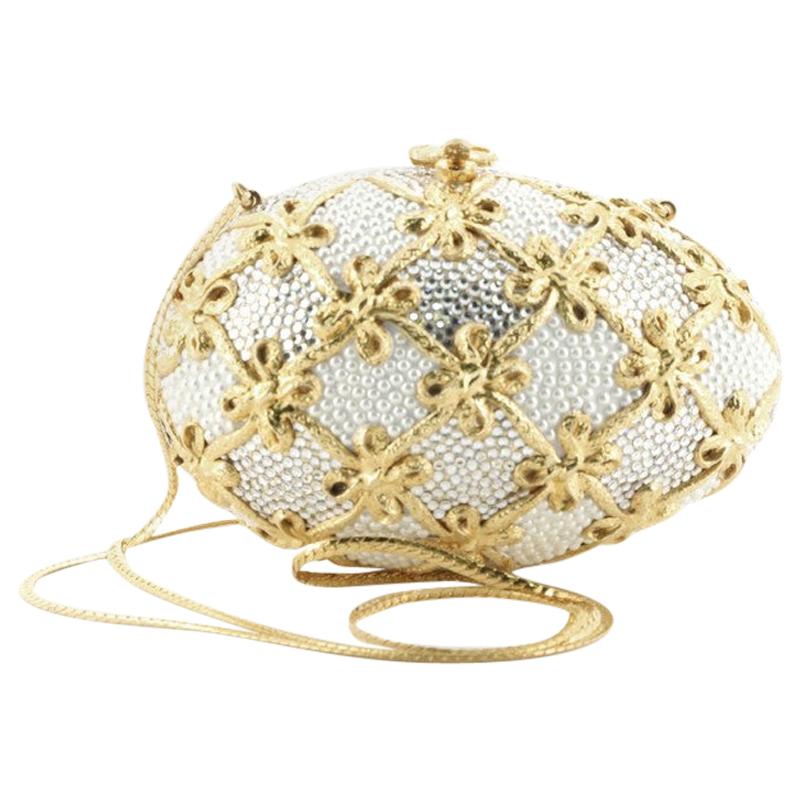 Judith Leiber Egg Minaudiere Crystal Small