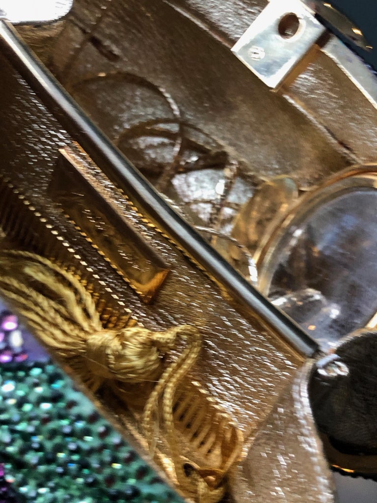 Judith Leiber Eggplant Jeweled Minaudière For Sale at 1stDibs judith