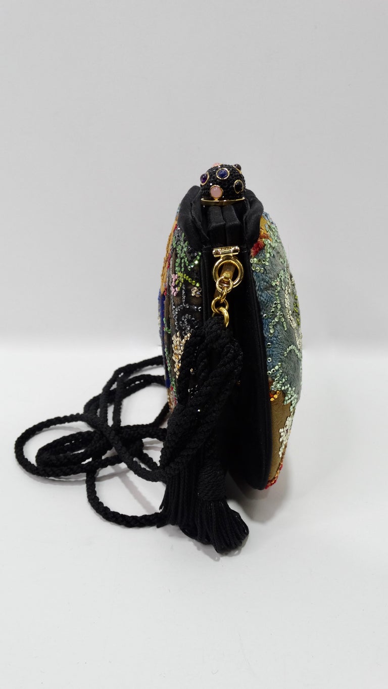 Judith Leiber Embellished Patchwork Bag In Good Condition For Sale In Scottsdale, AZ