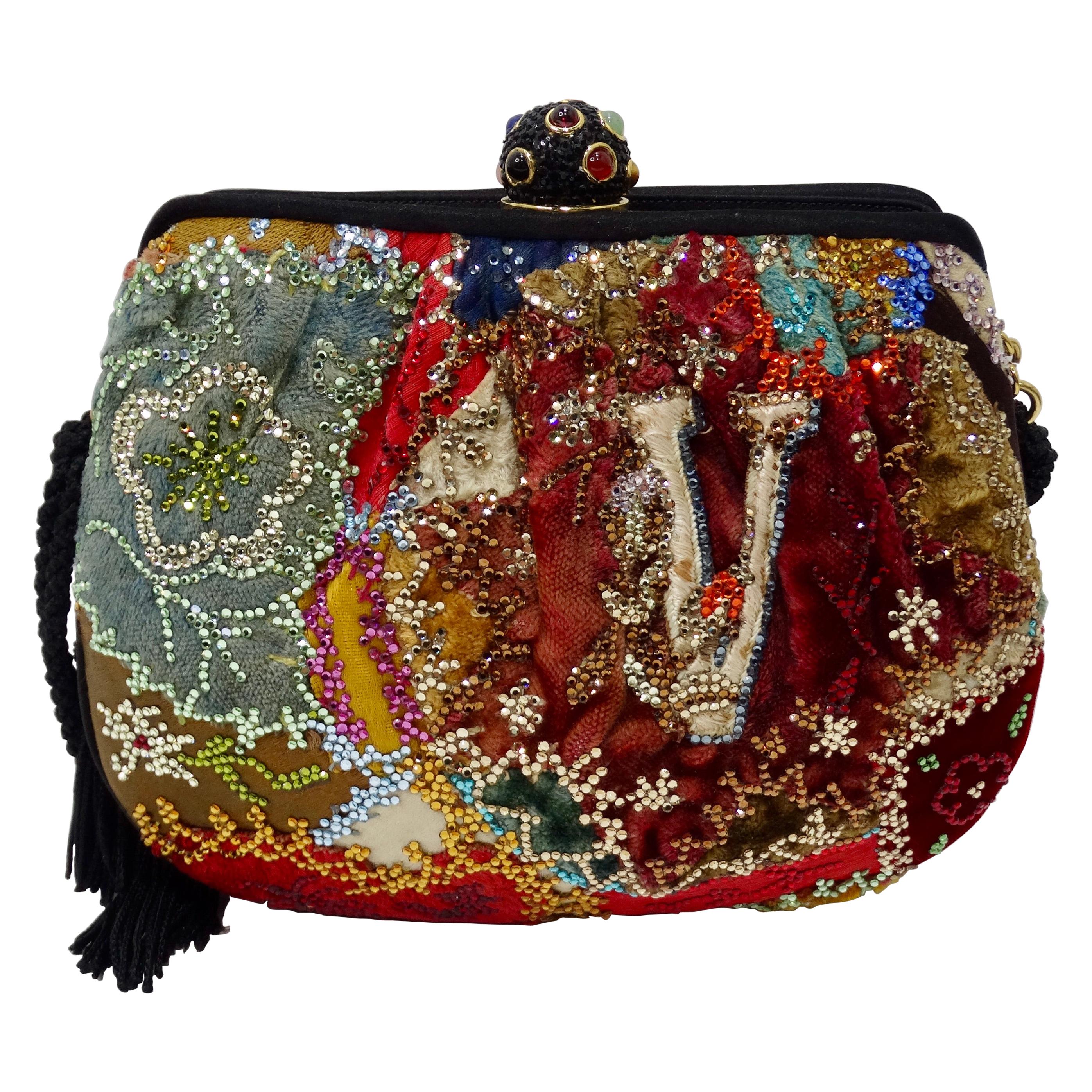 Judith Leiber Embellished Patchwork Bag
