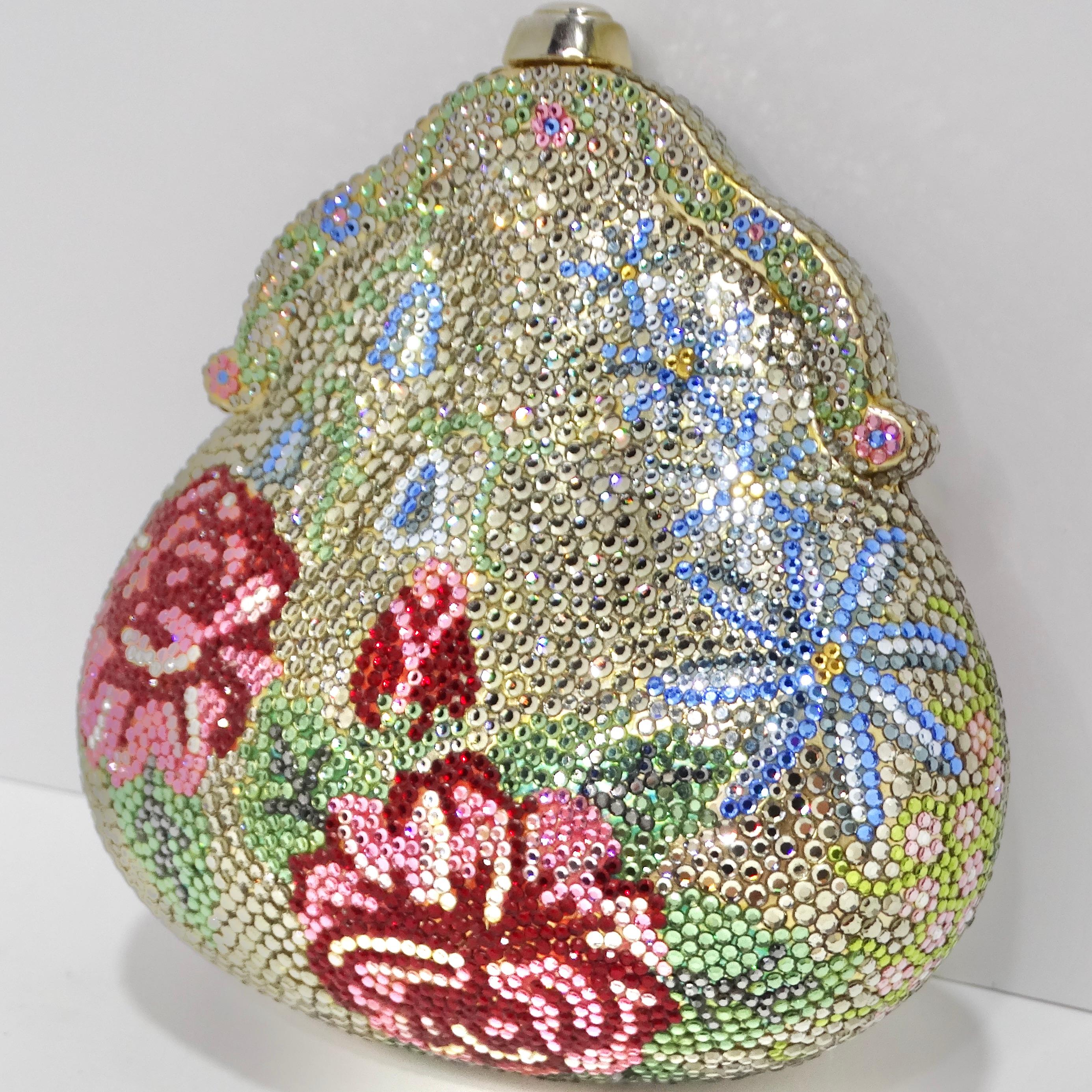 Women's or Men's Judith Leiber Floral Châtelaine Minaudière Bag For Sale