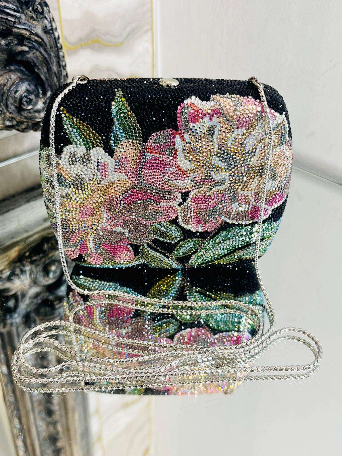 Judith Leiber Floral Crystal Box Bag 2