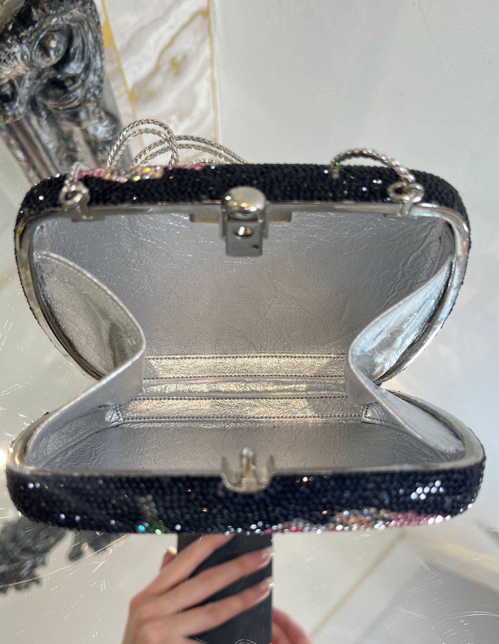 Judith Leiber Floral Crystal Box Bag 4