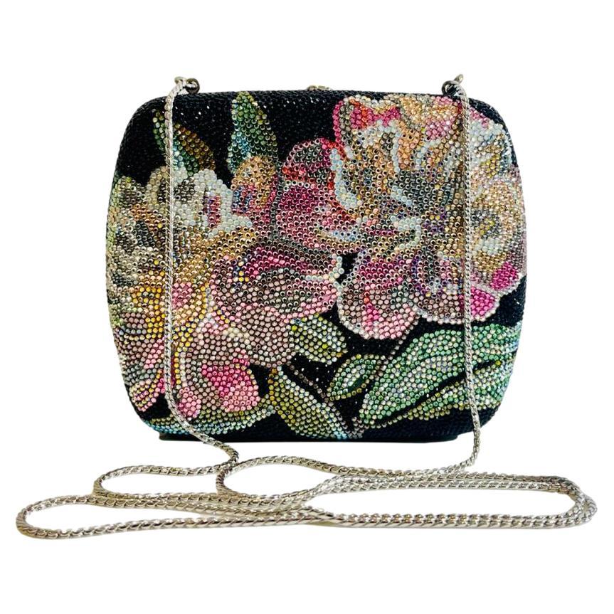 Judith Leiber Floral Crystal Box Bag