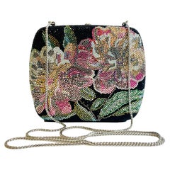 Judith Leiber Floral Crystal Box Bag