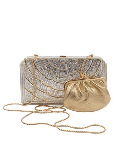 Judith Leiber Gold/Rhinestone Clutch