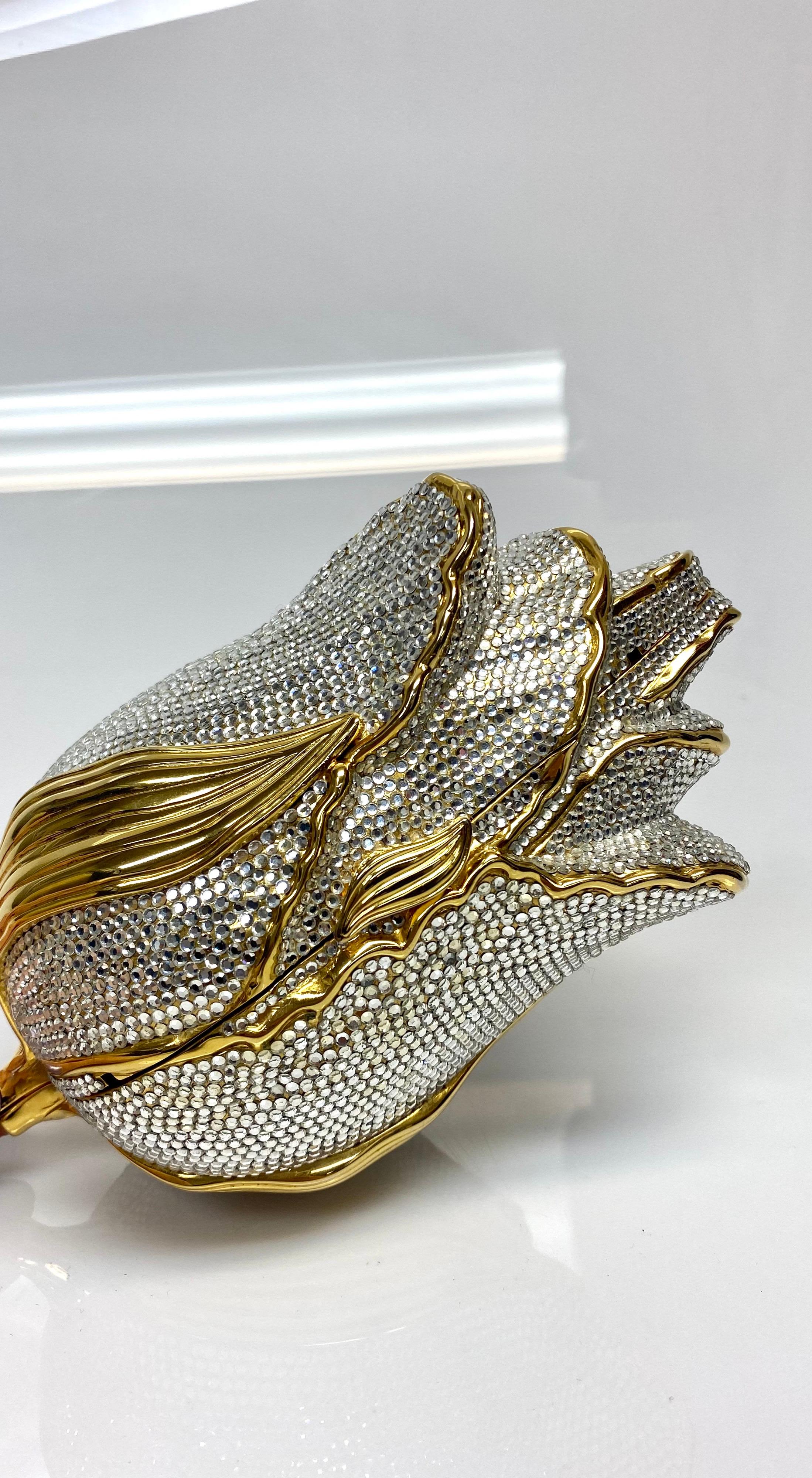 silver rose purse