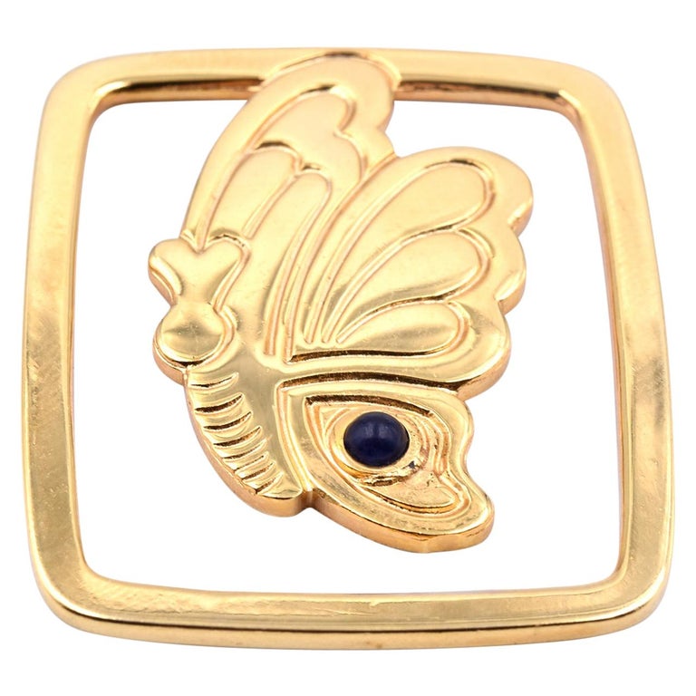 Judith Leiber Broche marcapáginas de mariposa en tono dorado con