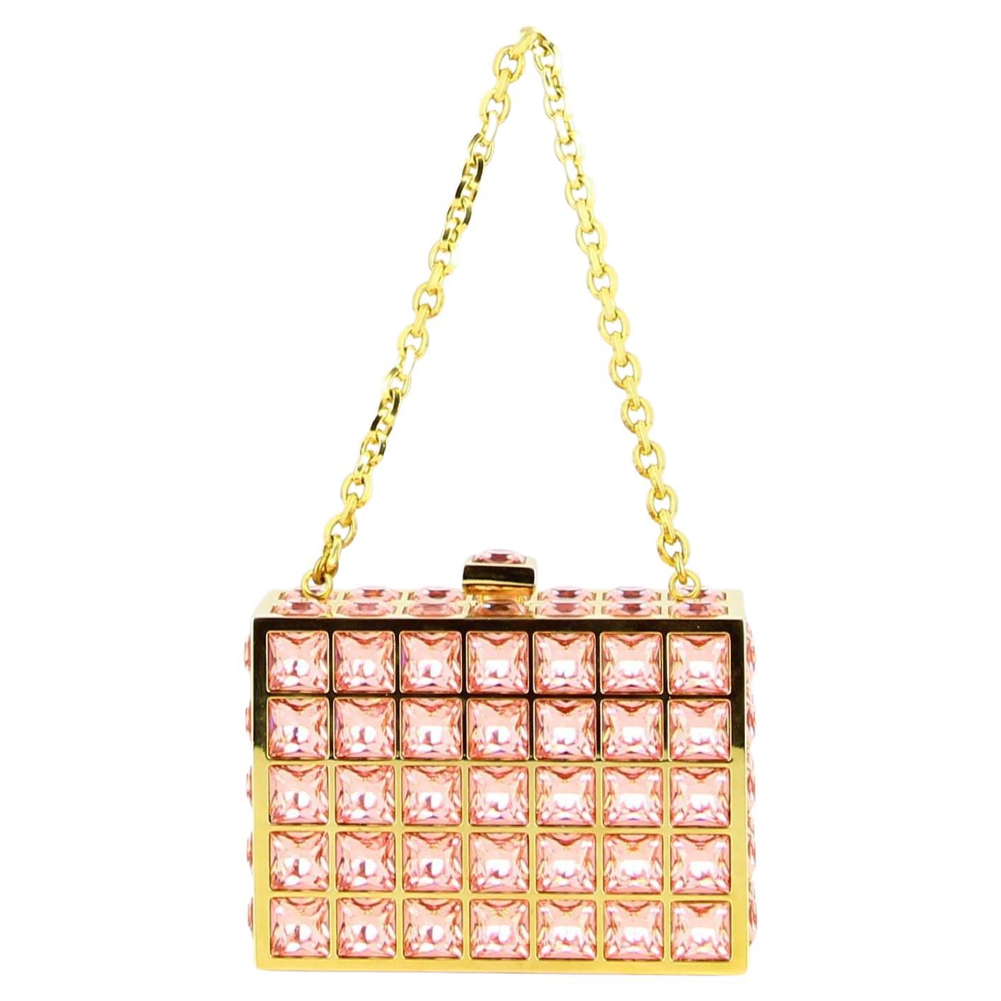 Judith Leiber Handbag Pink And Golden 