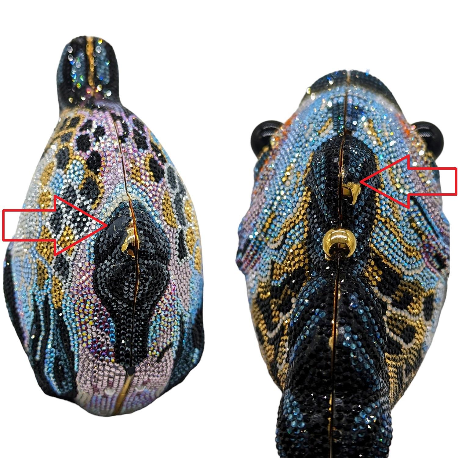 Judith Leiber Koi Fish Crystal-Embellished Minaudiere Clutch 4