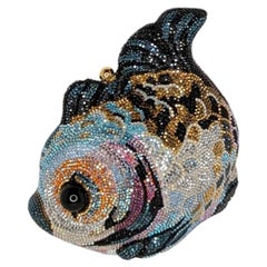Judith Leiber Koi Fish Crystal-Embellished Minaudiere Clutch