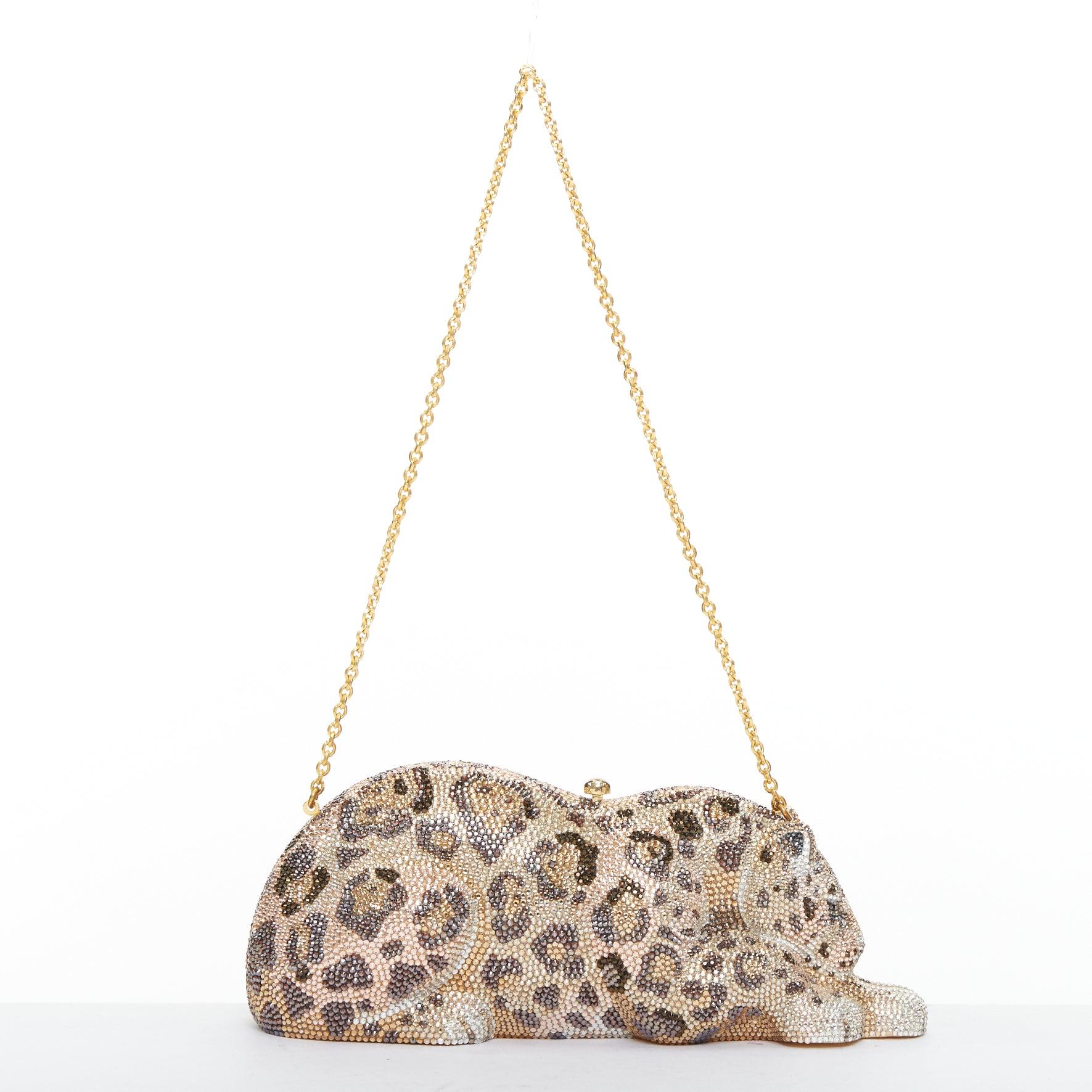 Pochette JUDITH LEIBER in edizione limitata Wildcat Chiquita jaguar minaudiere in vendita 1