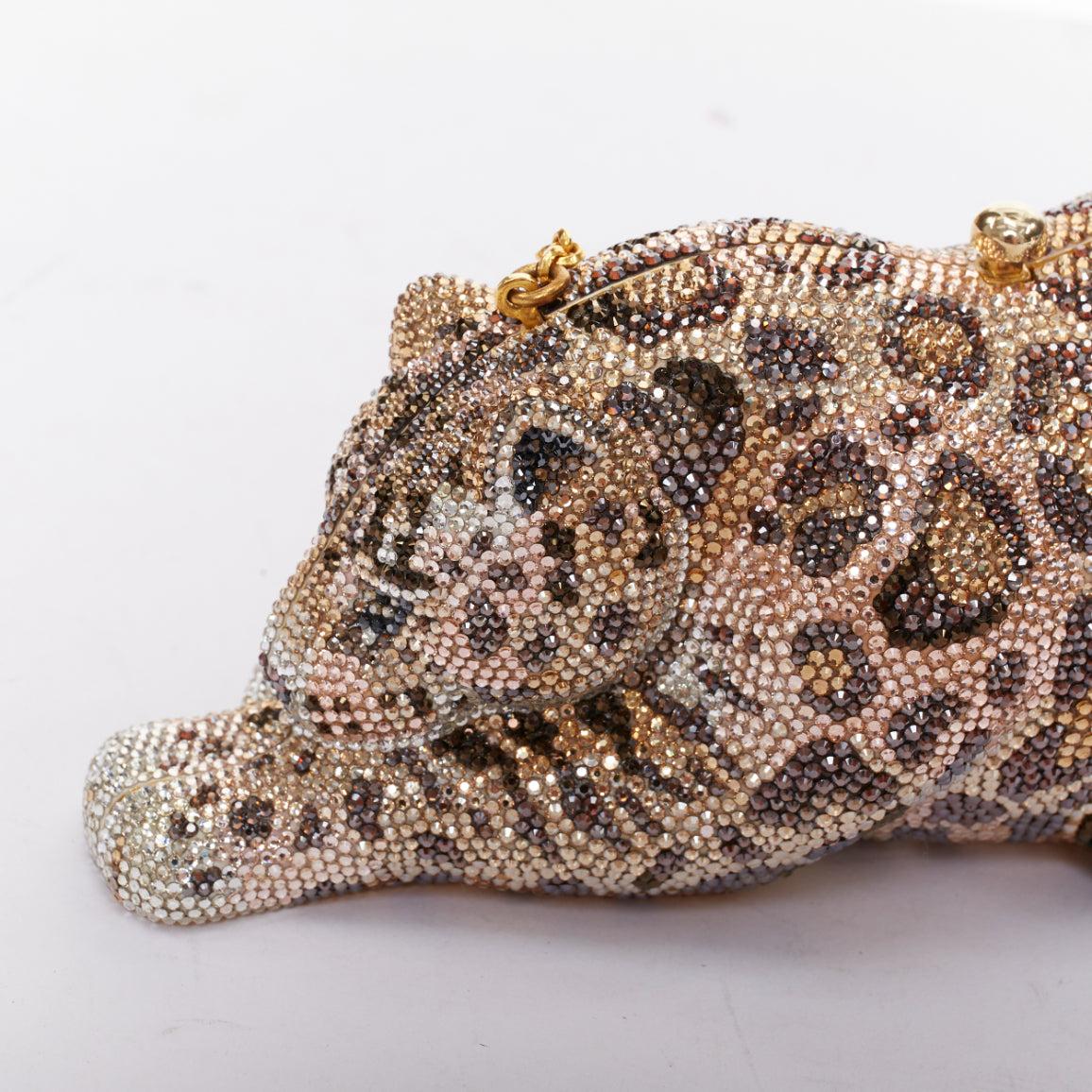 Pochette JUDITH LEIBER in edizione limitata Wildcat Chiquita jaguar minaudiere in vendita 3