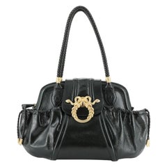 Judith Leiber Medusa Satchel Patent Medium