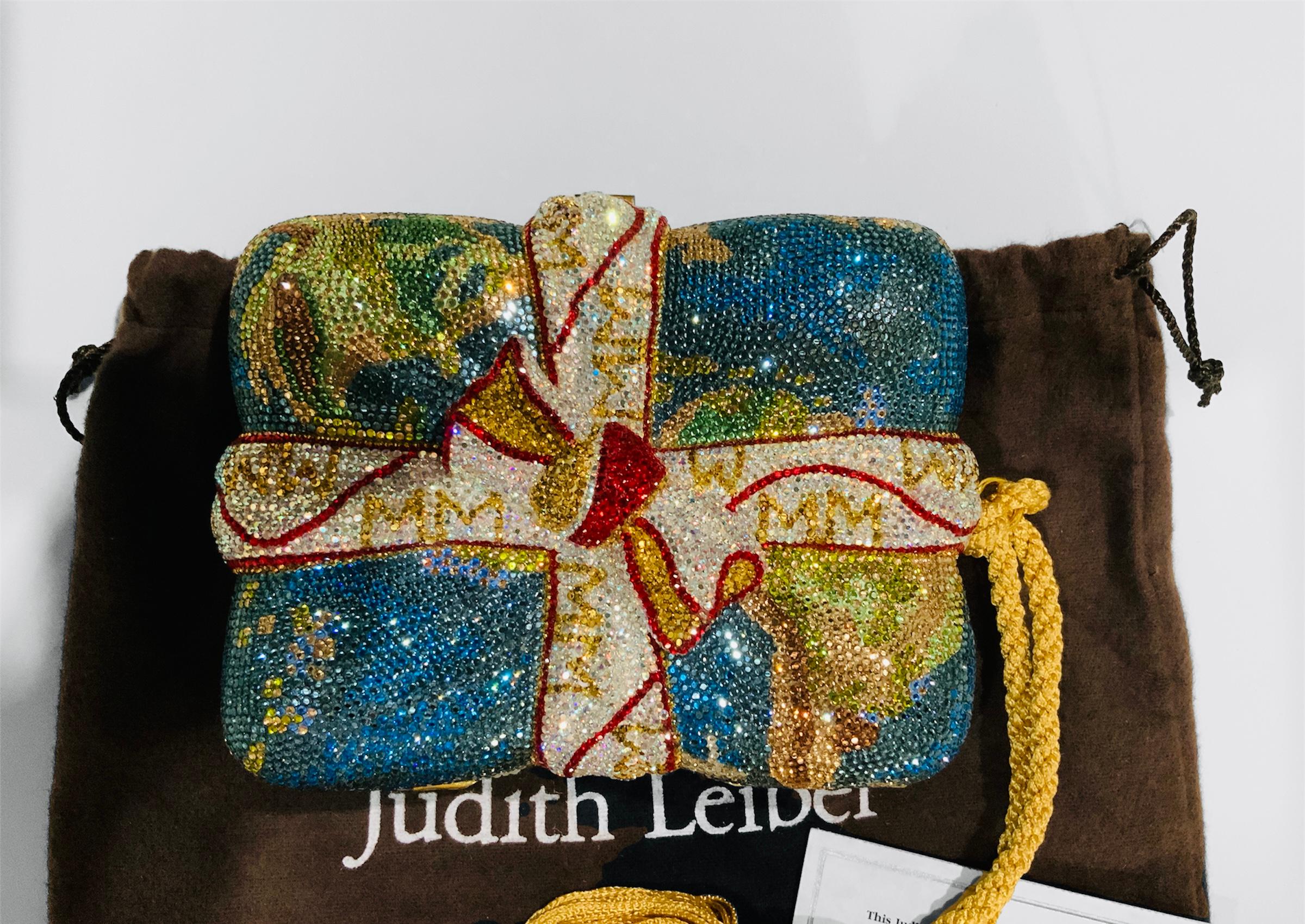 Metal Judith Leiber Millennium Minaudiere, Clutch and/or Purse For Sale