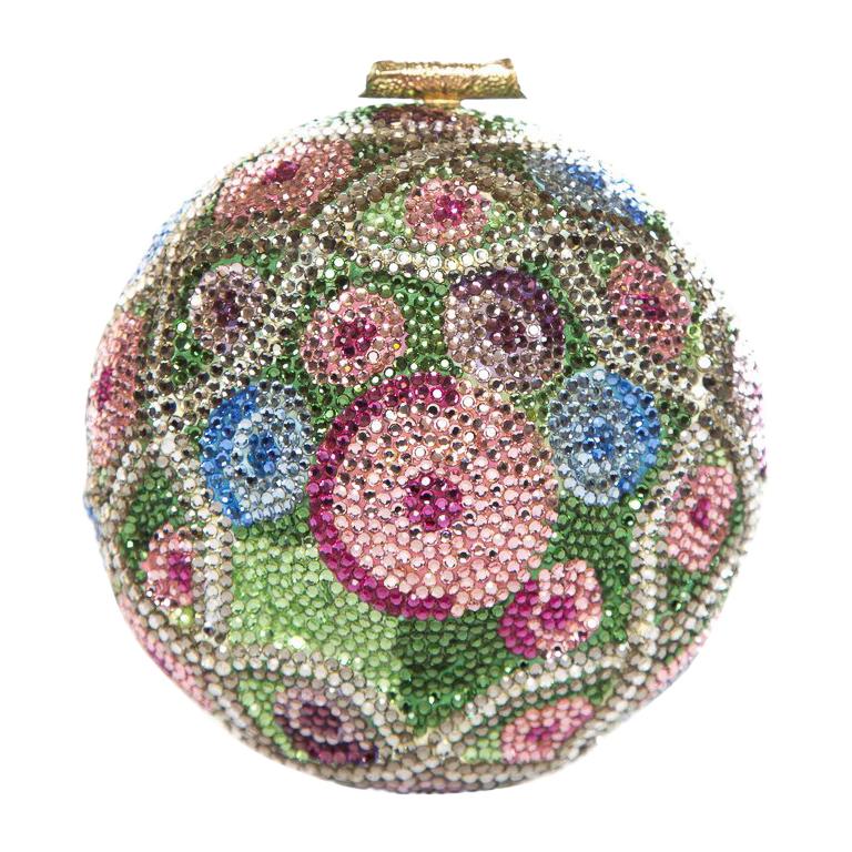 JUDITH LEIBER  Multi Color Faberge Egg Evening Bag Sale For Sale