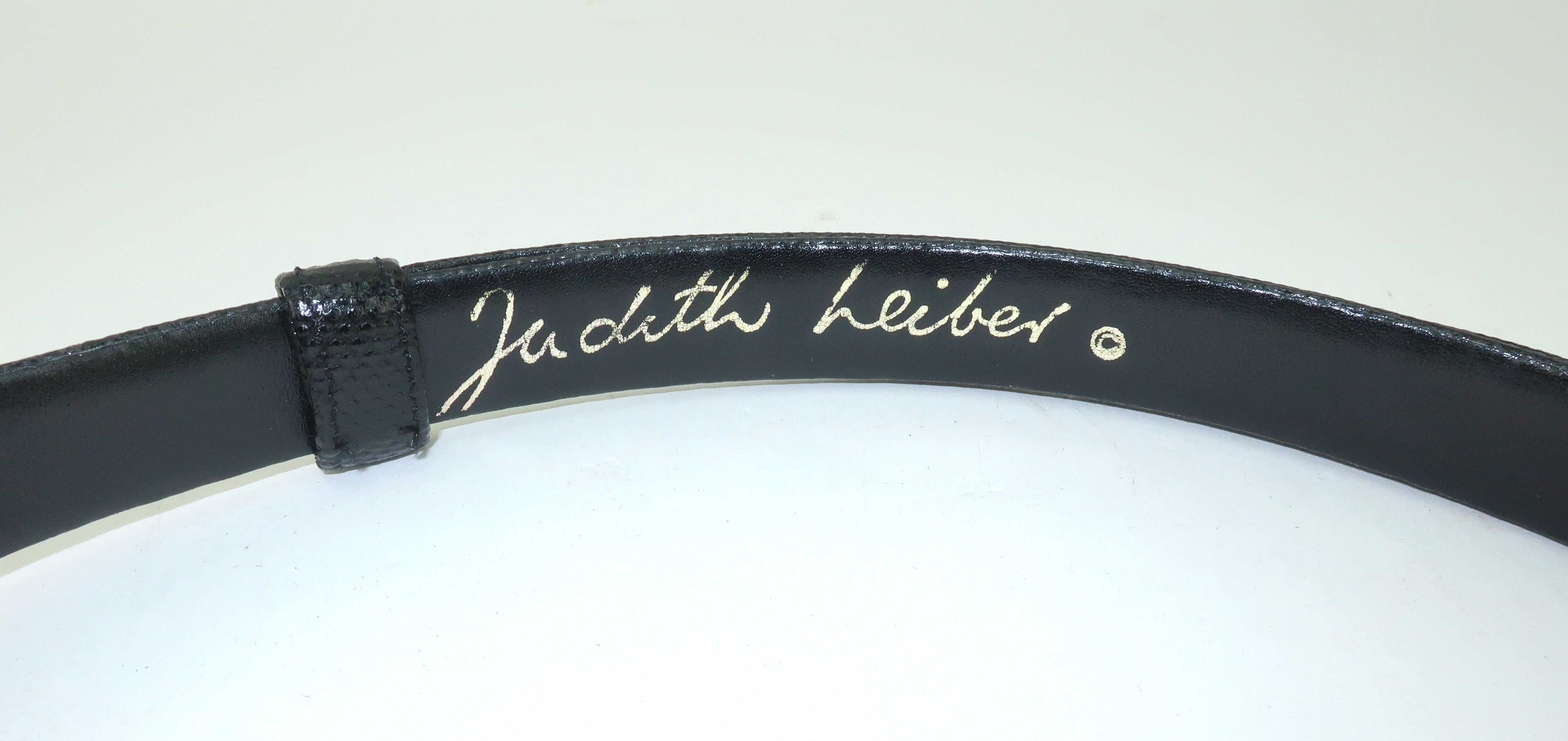 Judith Leiber Pave Crystal Bejeweled Frog Belt 2