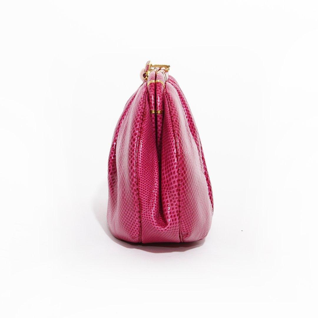 Judith Leiber Pink Rose Clutch / Shoulder Bag 2