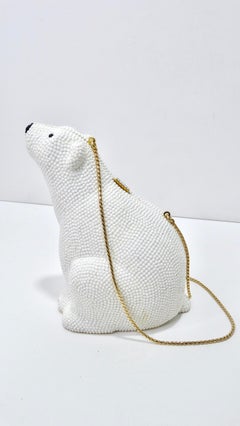 Judith Leiber Polar Bear Minaudière