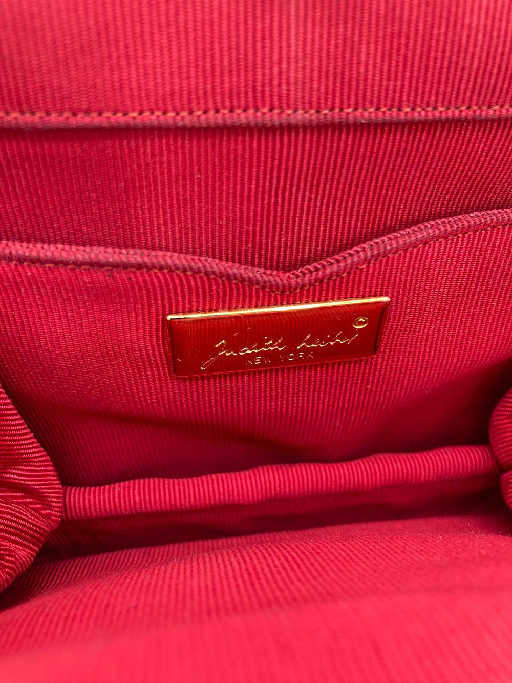 Judith Leiber Red Lizard Small Shoulder Bag For Sale 6