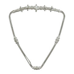 Judith Leiber Silver Waist Belt