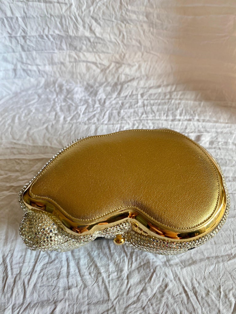 Judith Leiber Spotted Sleeping Cat Minaudière For Sale 1