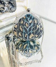 Judith Leiber Swarovski Crystal Chatelaine Minaudiere Evening Bag