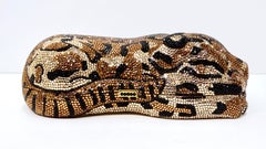 Judith Leiber Swarovski Crystal Cheetah Minaudiere