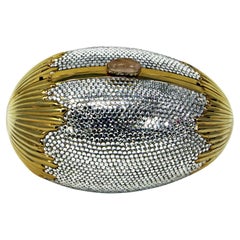 Judith Leiber Swarovski Crystal Egg Minaudiere Evening Bag