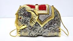 Judith Leiber Swarovski Crystal Elephant Minaudiere