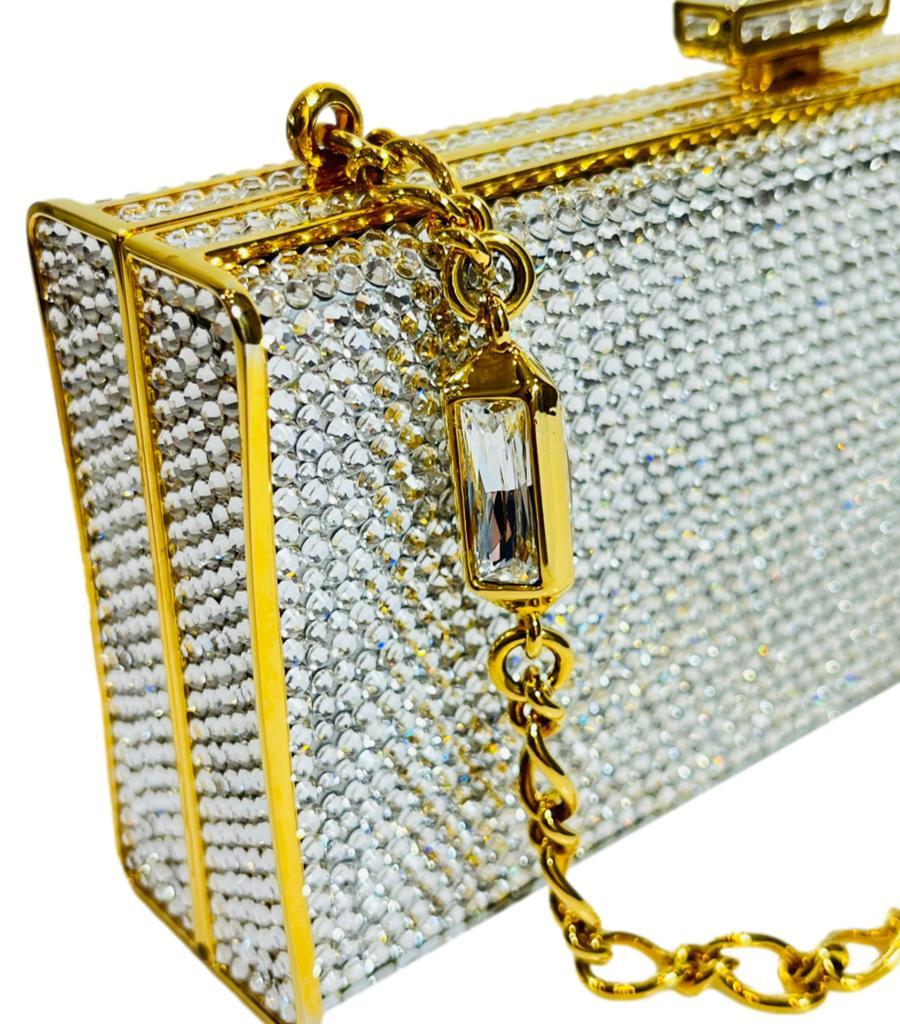 Women's Judith Leiber Swarovski Crystal Embellished Bag With Matching Mirror &Coin Purse For Sale