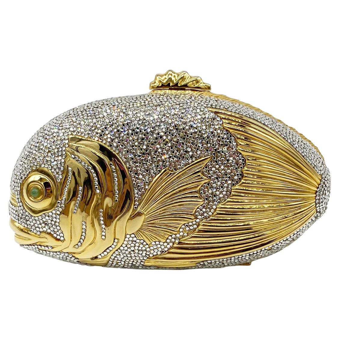 Judith Leiber Swarovski Crystal Fish Minaudiere