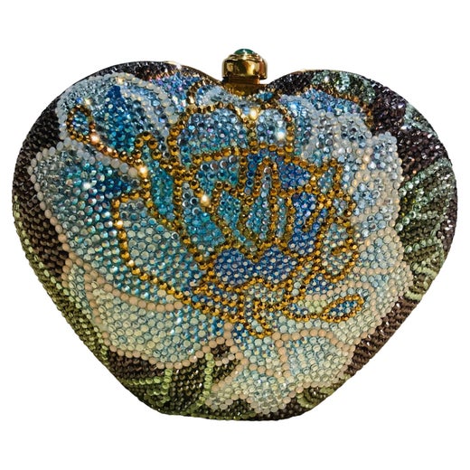 Judith Leiber Vintage Gray Paisley Minaudiere For Sale at 1stDibs