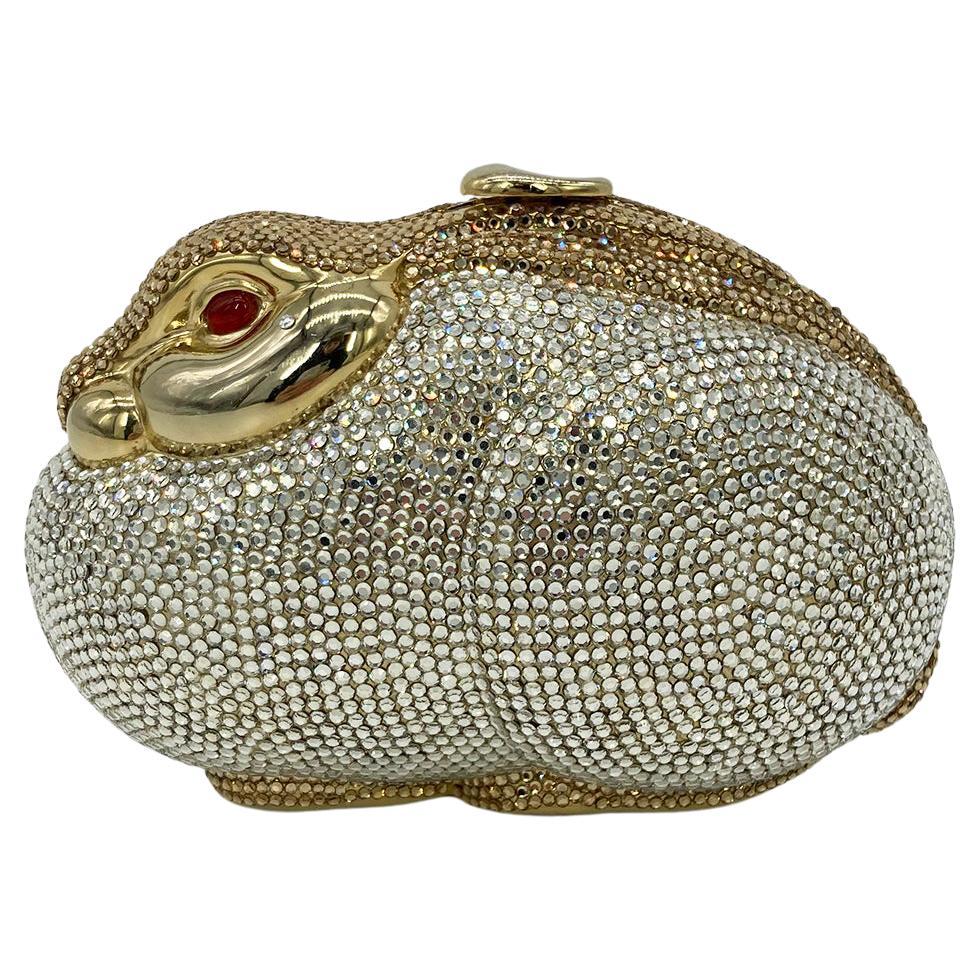 Judith Leiber Swarovski-Kristall Bunny Kaninchen Minaudiere im Angebot