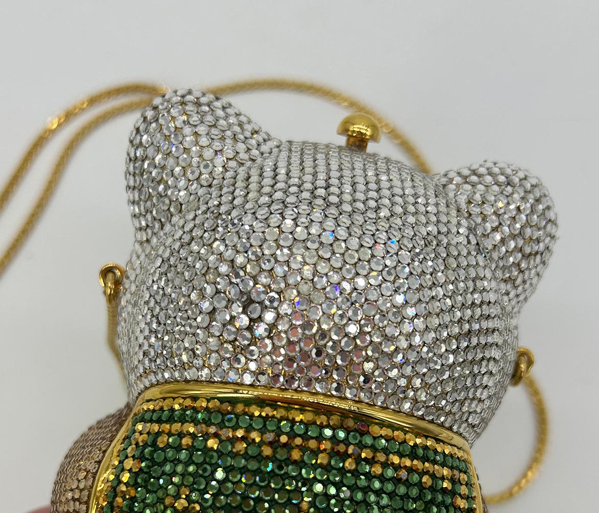 Judith Leiber Swarovski Crystal Spencer Bear Minaudiere For Sale 9