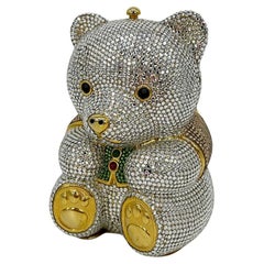 Judith Leiber Minaudiere Oso Spencer de Cristal Swarovski