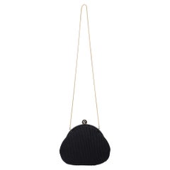 Judith Leiber Vintage Kristall geschmückte Satin-Clutch mit goldenem Kamm
