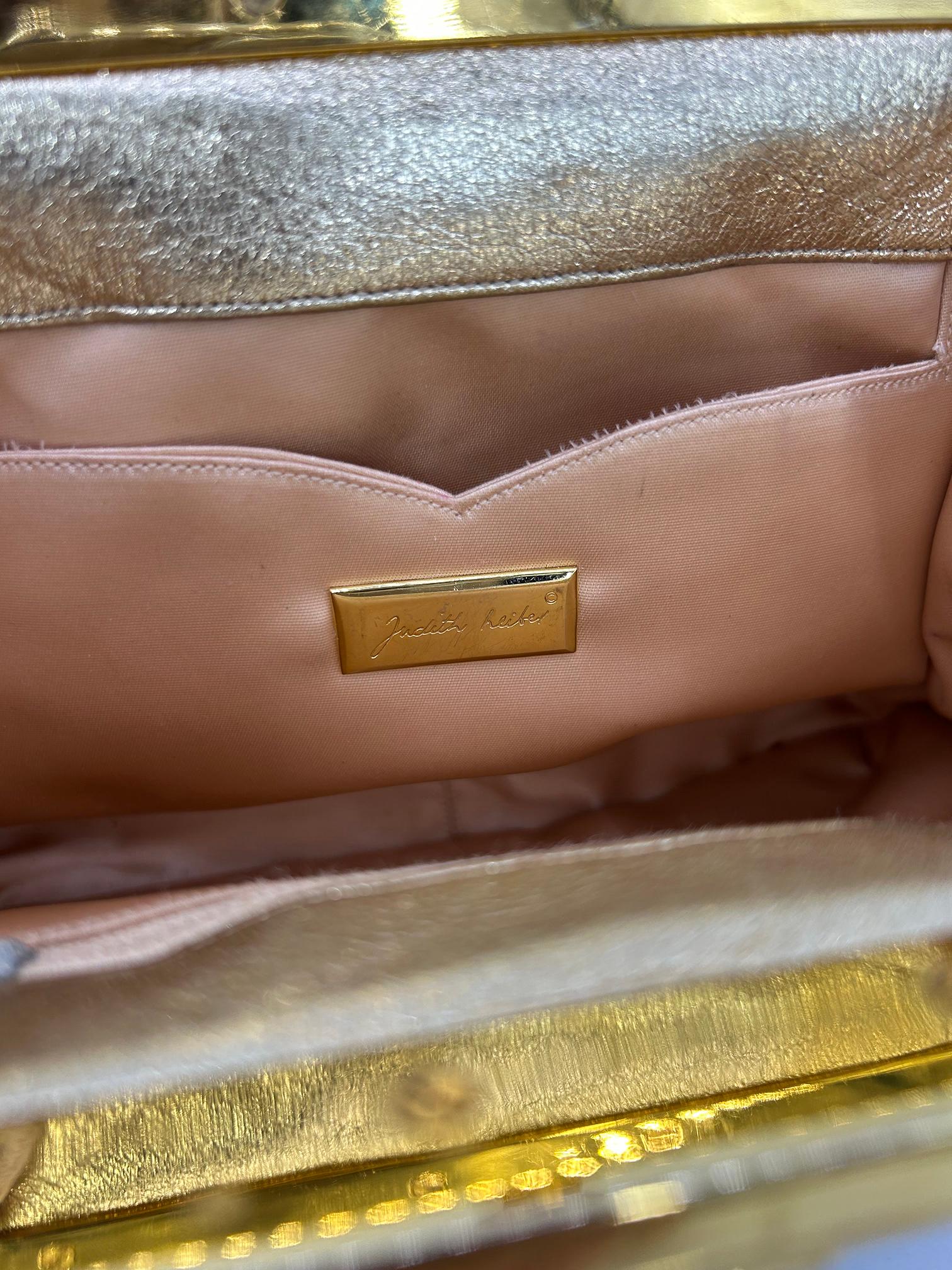 Judith Leiber Vintage Mehrfarbige Clutch aus Seide und Swarovski-Kristall im Angebot 10