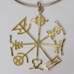 Judith Leiber Wheel of the Year Gold Choker
