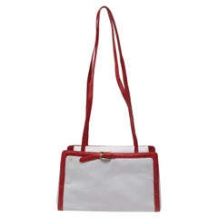 Judith Leiber - Sac à bandoulière en cuir blanc