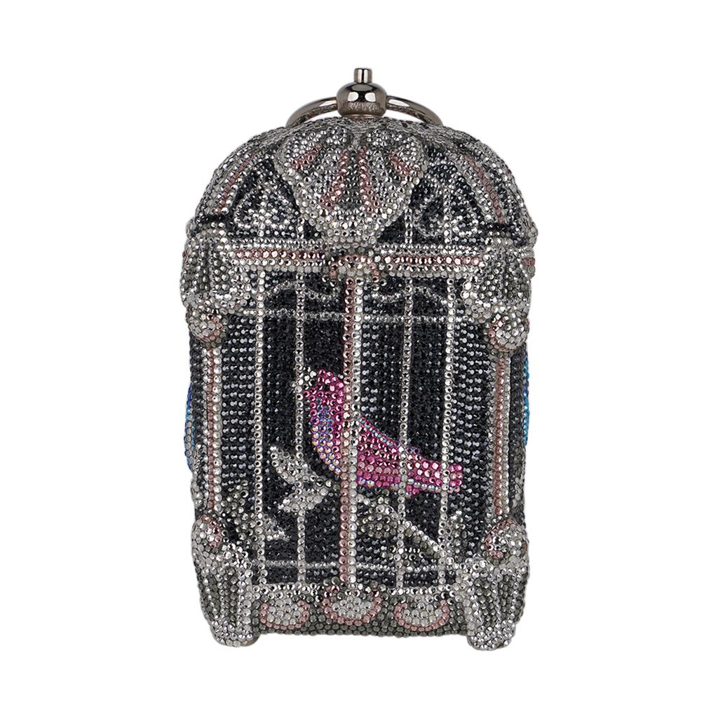 Judith Lieber - Minaudière en cristal cage à oiseaux, édition rare pour collectionneurs 2