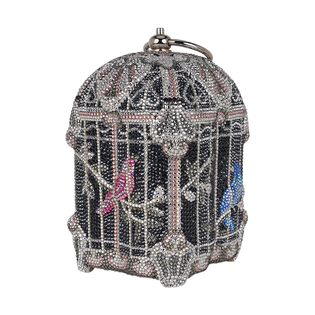 Judith Lieber - Minaudière en cristal cage à oiseaux, édition rare pour collectionneurs 3