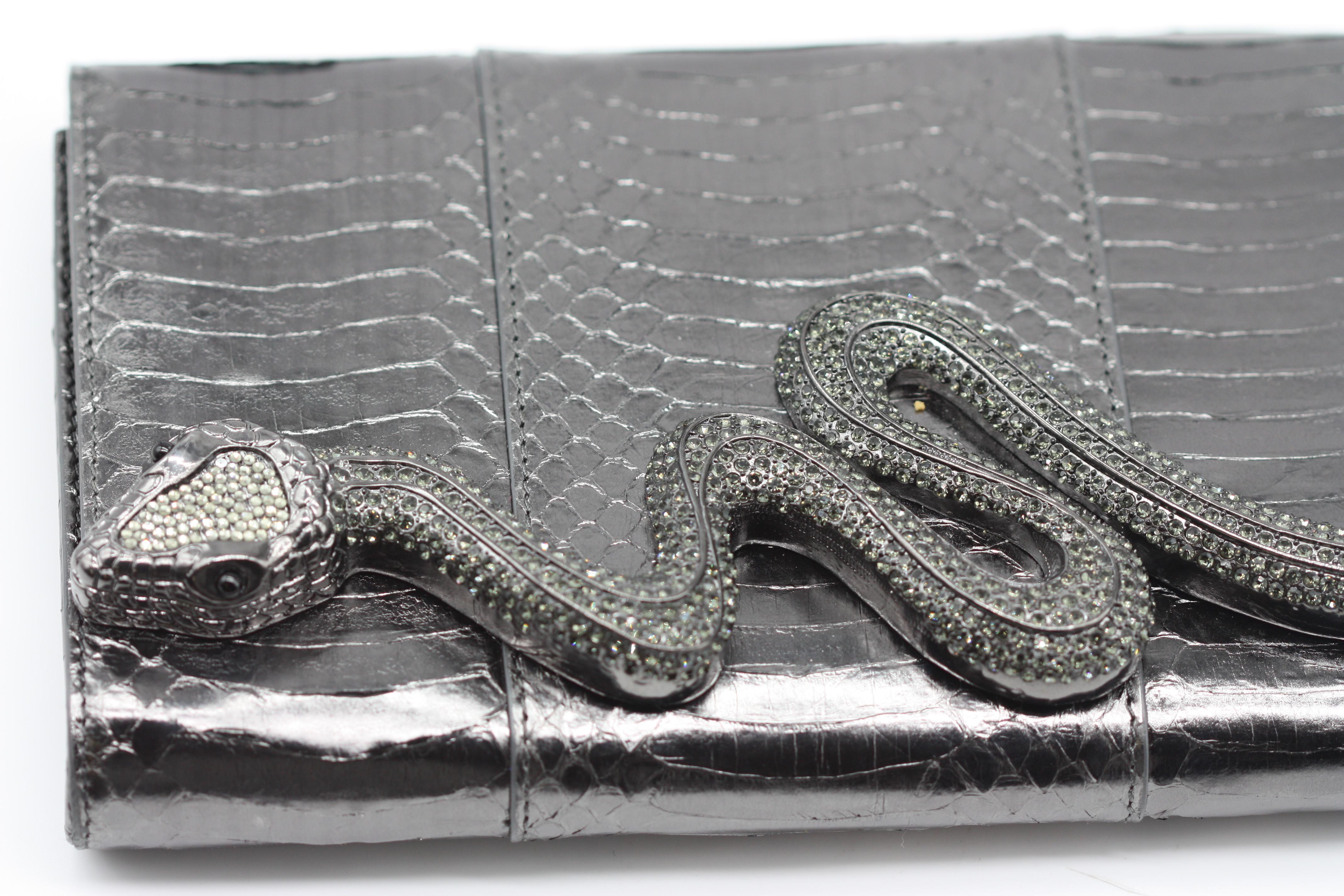 da uomo o donna Judith Lieber Collectors Limited Ed. Borsa in pelle di serpente in vendita