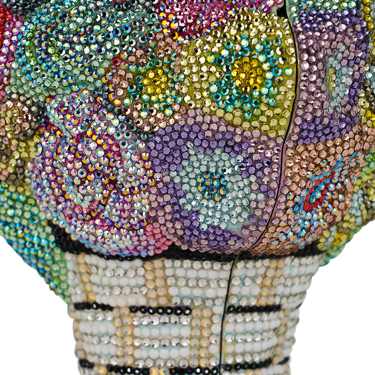Judith Lieber Flower Bouquet Basket Crystal Minaudiere Bag 2