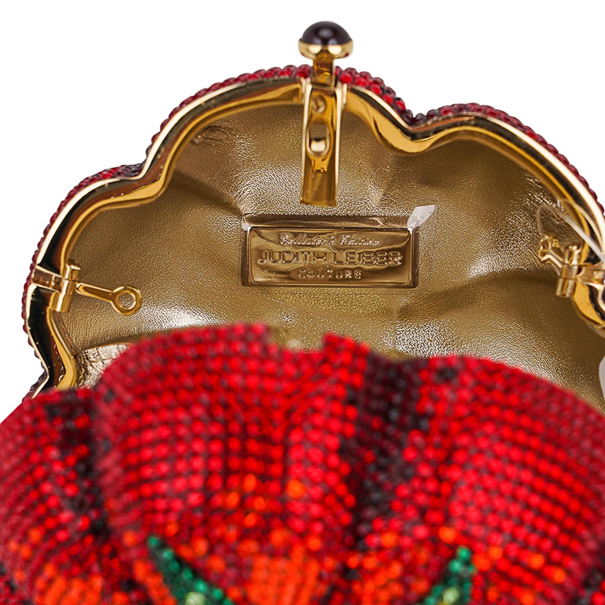 Judith Lieber Tomato Heirloom Minaudiere Limited Edition Bag 7