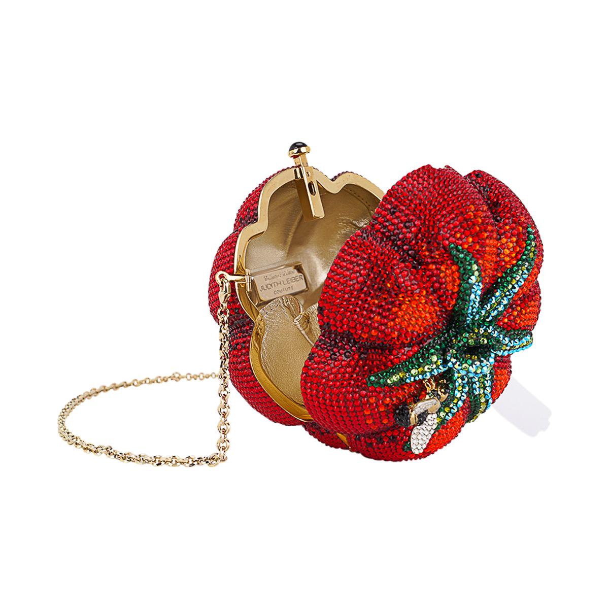 Judith Lieber Tomato Heirloom Minaudiere Limited Edition Bag 10