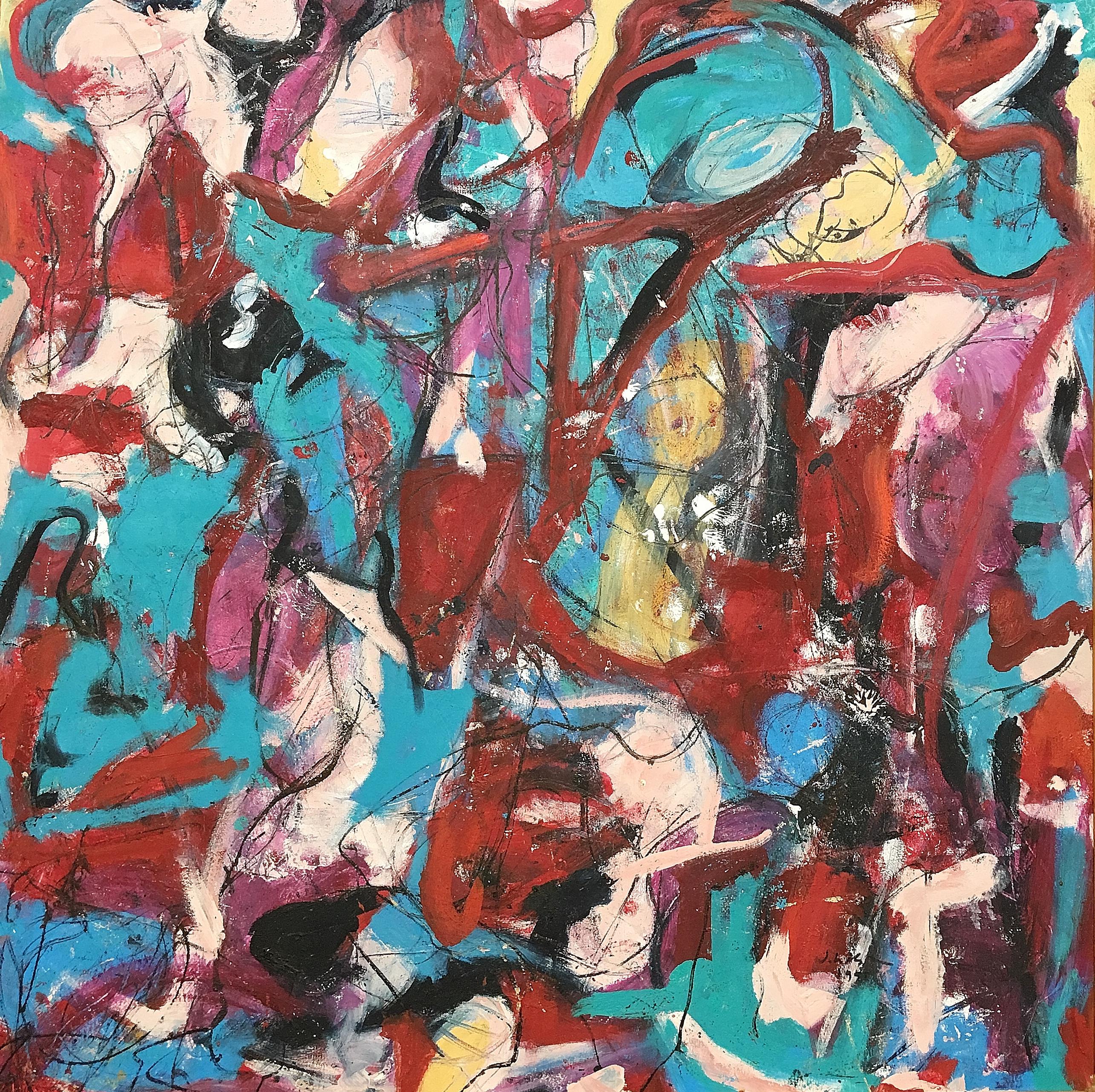 Judith Lindbloom Abstract Painting - HIgher Entities