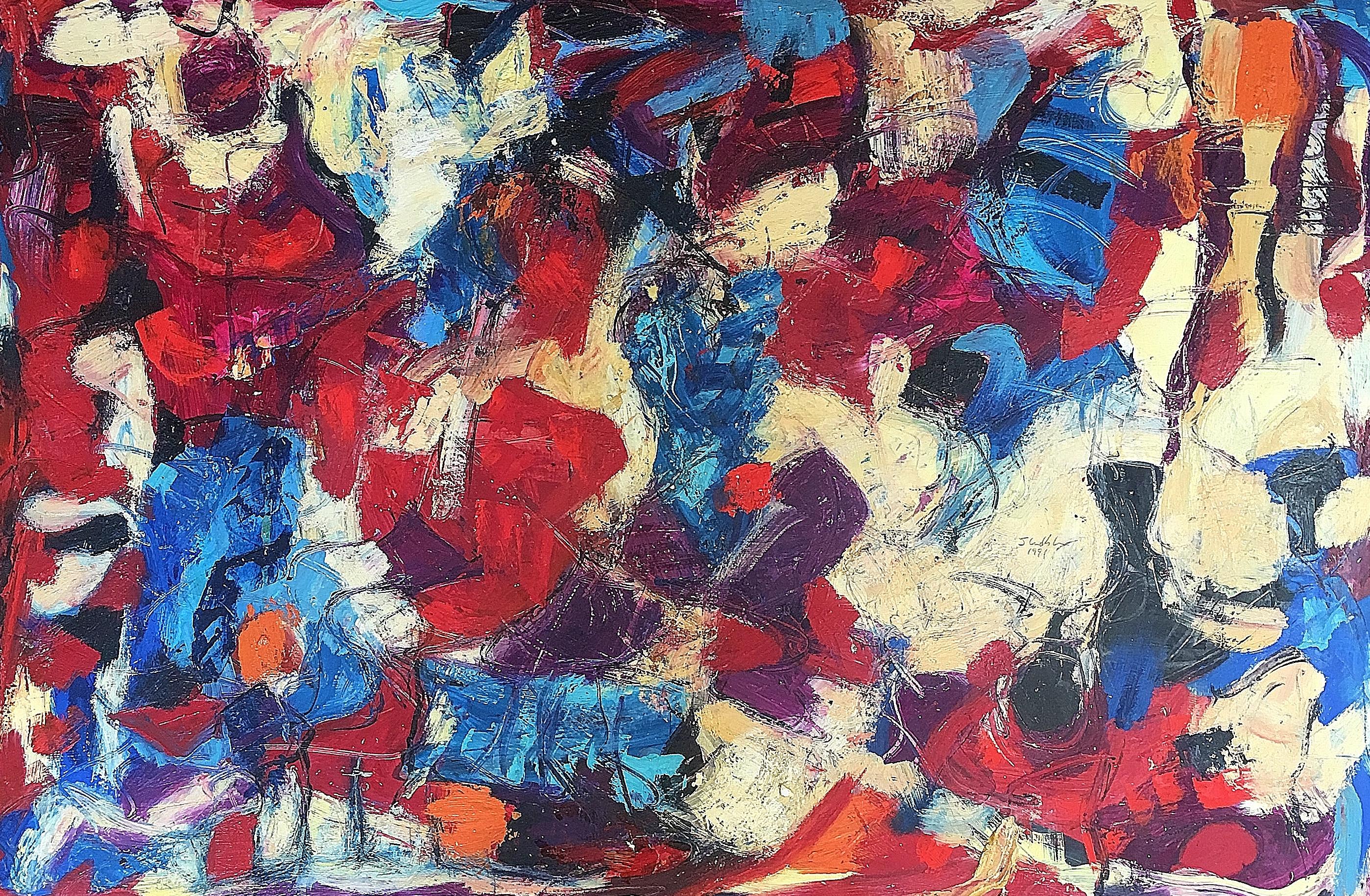 Judith Lindbloom Abstract Painting - Living to Entreat