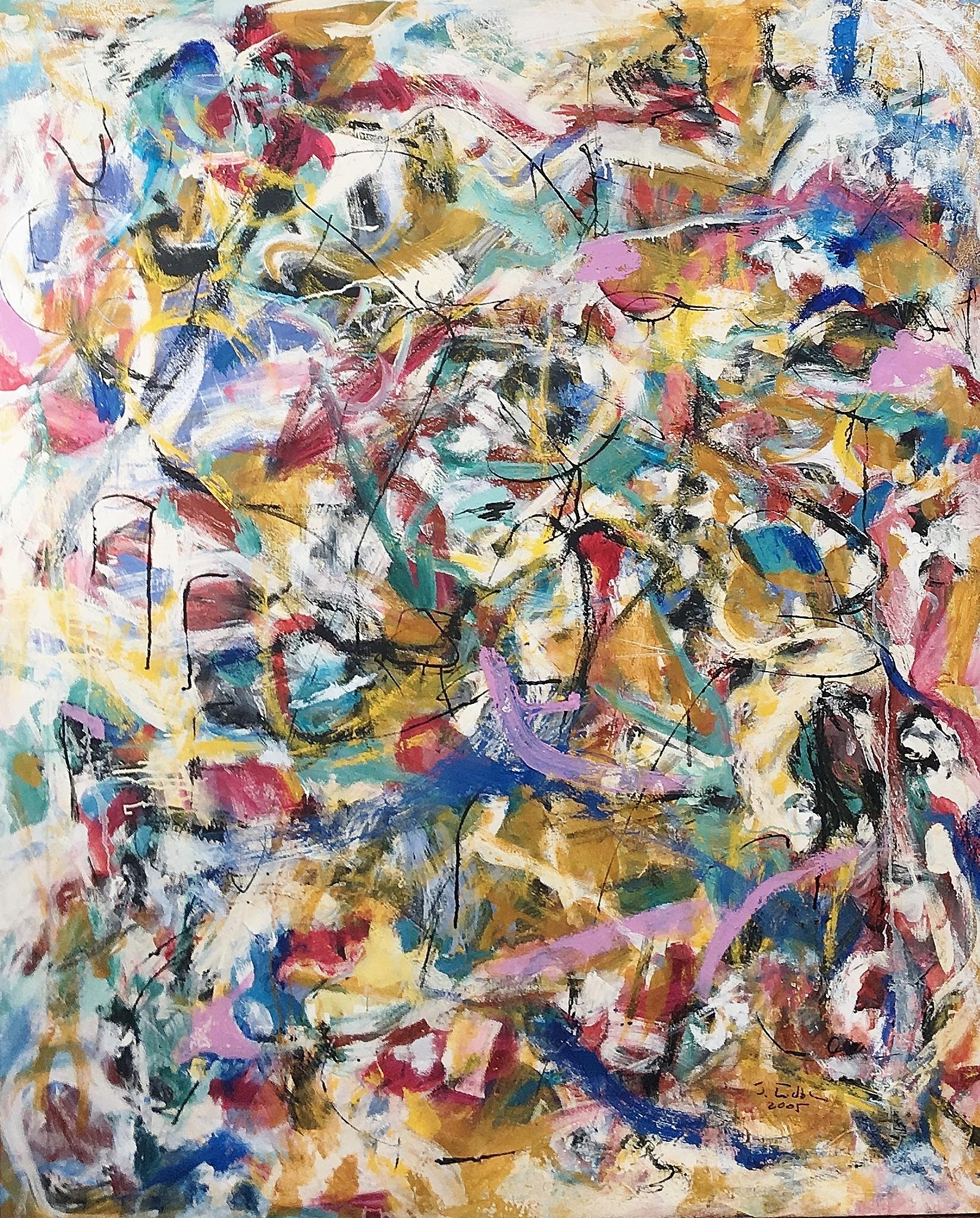 Judith Lindbloom Abstract Painting - Stylistic Ploys of a Deluded Natural Order